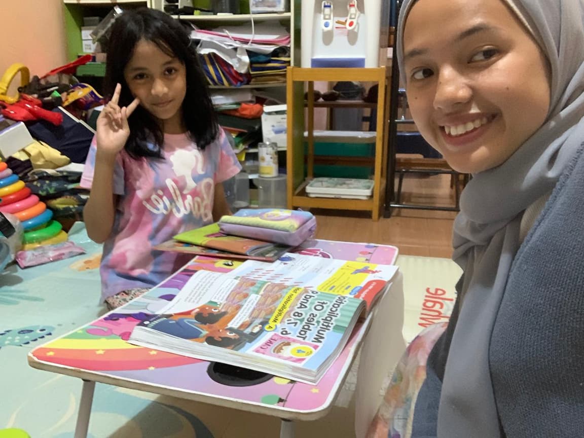 Kegiatan belajar Alifah Asma Amalia